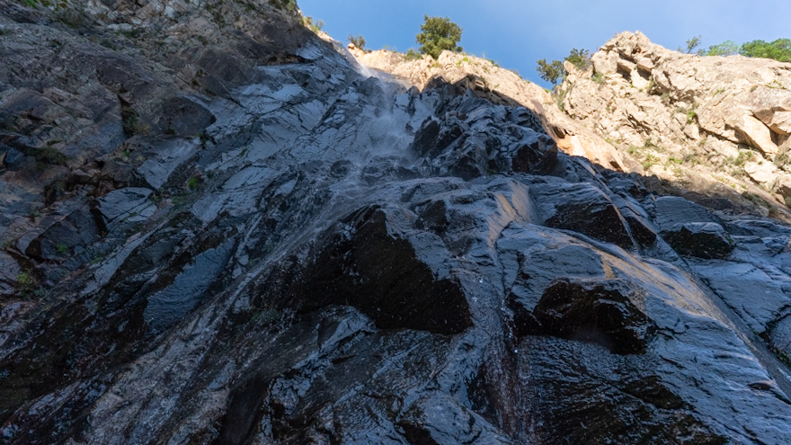 Cascata Muru Mannu - punto di arrivo D-109