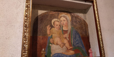 <p>Chiesa della Madonna di Bagnolo – Affresco</p>
