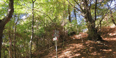 <p>Segnaletica presso cascina Trat. © CAI Salò – Foto di Cristina Donini.</p>
