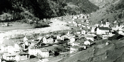 <p>Caoria Losi e Ghiaie dopo l’alluvione del 1966</p>
